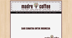 Desktop Screenshot of madrecoffee.com