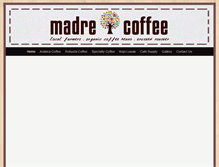 Tablet Screenshot of madrecoffee.com